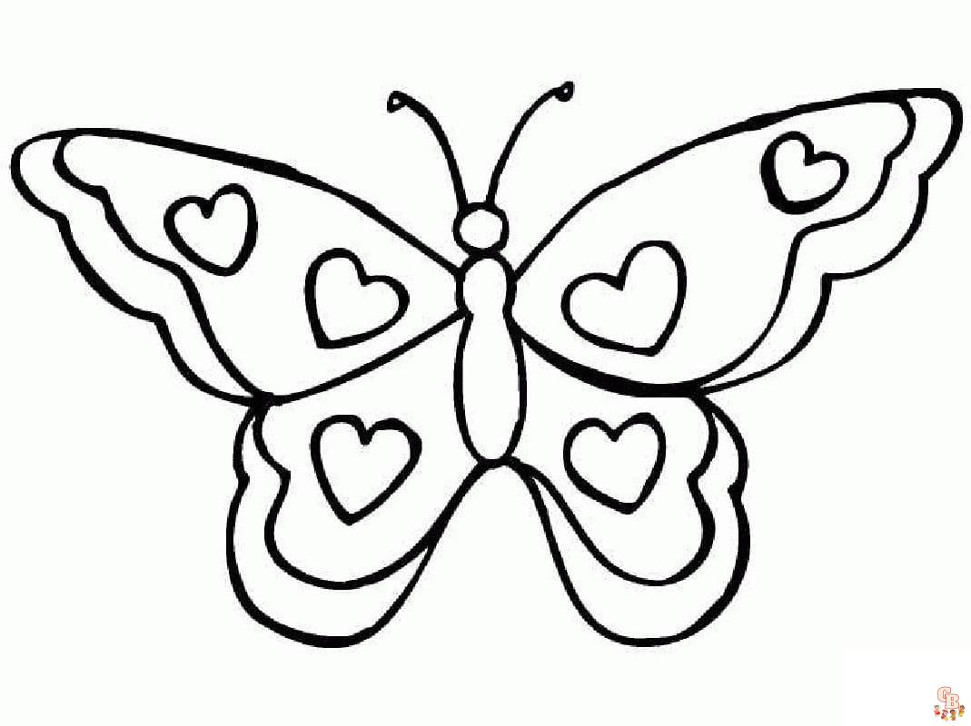 Flutter into fun with preschool butterfly coloring pages