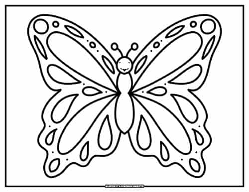 Butterfly coloring pages
