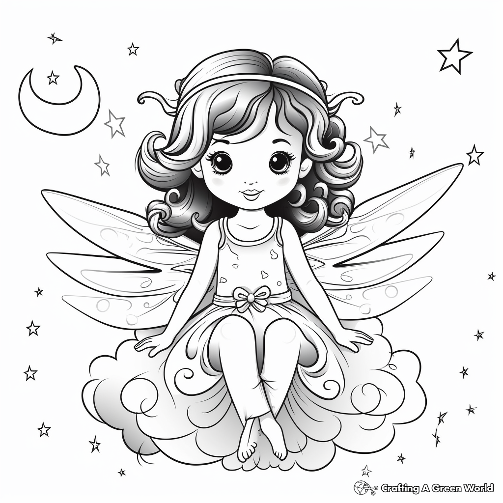 Fairy coloring pages