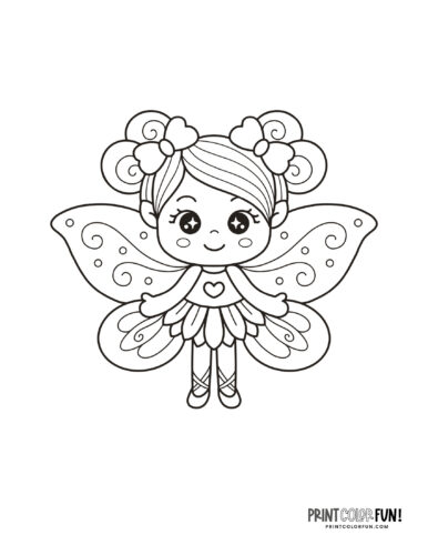 Cute fairy coloring pages color clipart whimsical learning adventures for young dreamers at