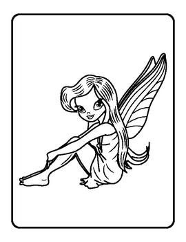 Fairy coloring book pages for kids printable coloring pages for children i
