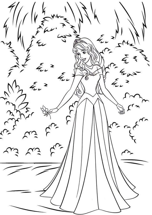Pretty princess aurora coloring pages for girls sleeping beauty coloring pages princess coloring pages disney princess coloring pages