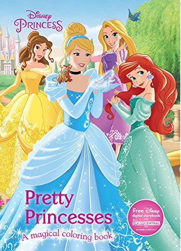 Pretty princesses coloring book disney princess color fun