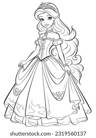 Princess colouring pages images stock photos d objects vectors