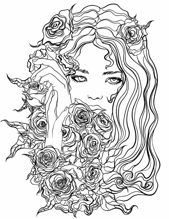 Pretty girl with flowers coloring page recolor app ððµñðððñðñðµ ñðñðºñðñðºð ð ðñðºñðñðºð ððñ ððµñðñð ð ðñðºñðñðºð