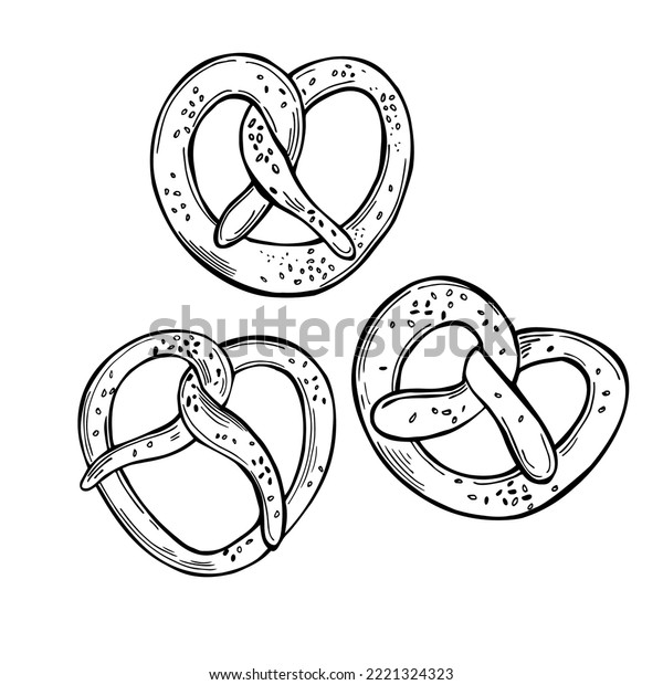 Soft pretzel over royalty