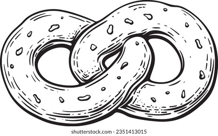 Thick pretzels over royalty
