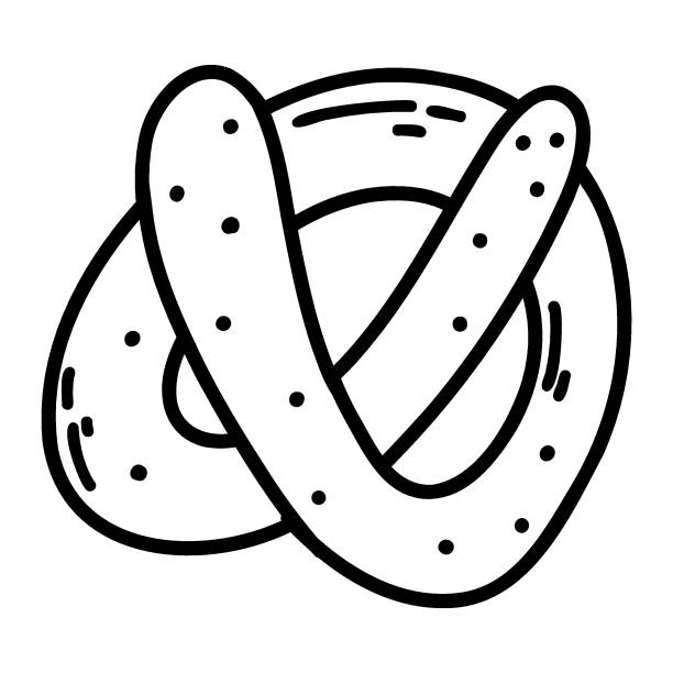 Background of the soft pretzel stock illustrations royalty