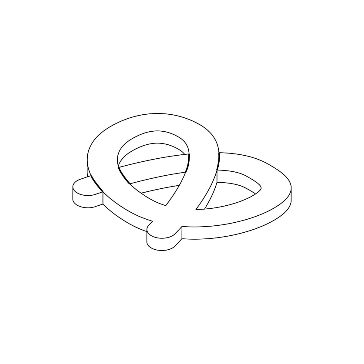 Pretzel black and white clipart images for free download