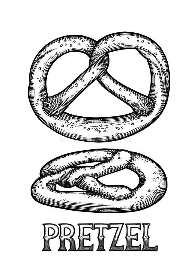 Outline pretzels stock illustrations â outline pretzels stock illustrations vectors clipart
