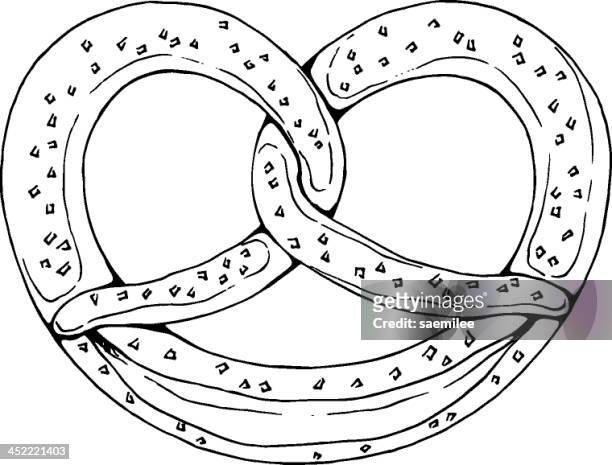 Hand drawn pretzel high
