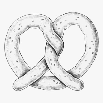 Pretzel coloring page images