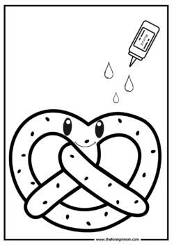 Unbelievably cute food coloring pages printable and free
