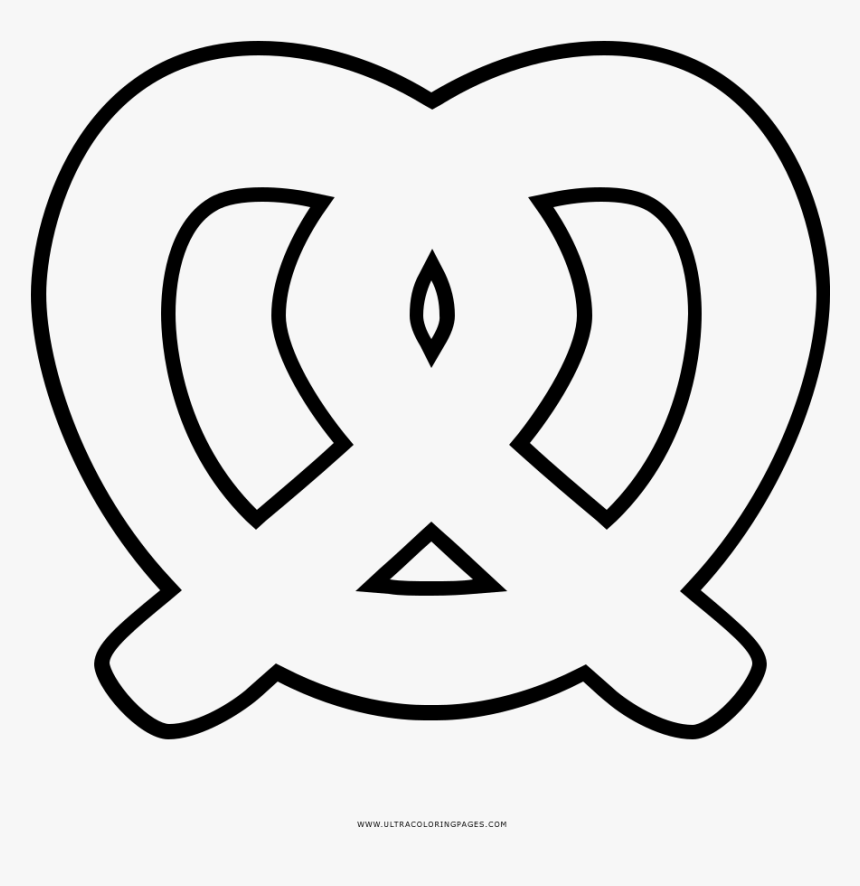 Pretzel coloring page
