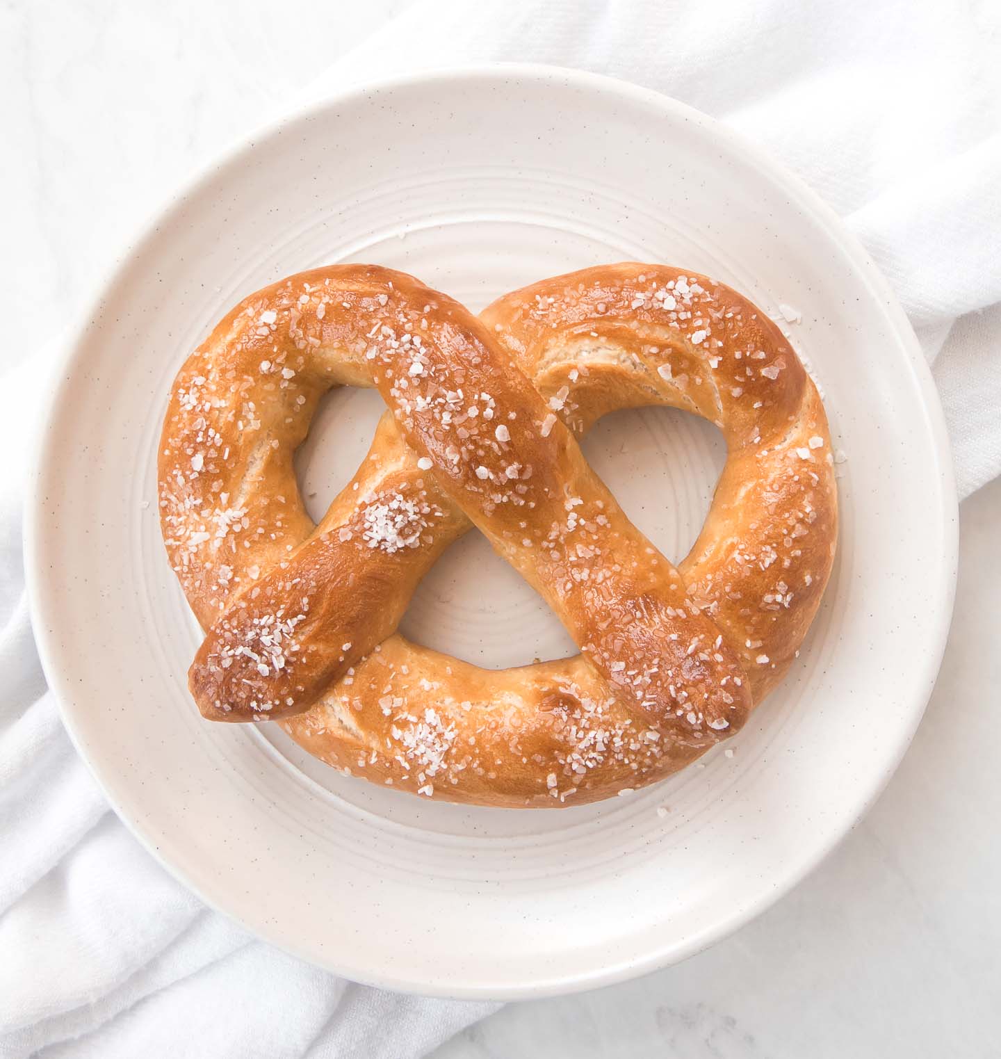 Homemade soft pretzels