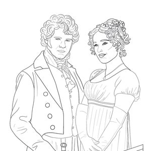 Jane austen coloring pages volume