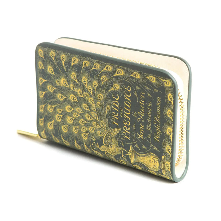 Pride and prejudice book wallet green â regency marketplace