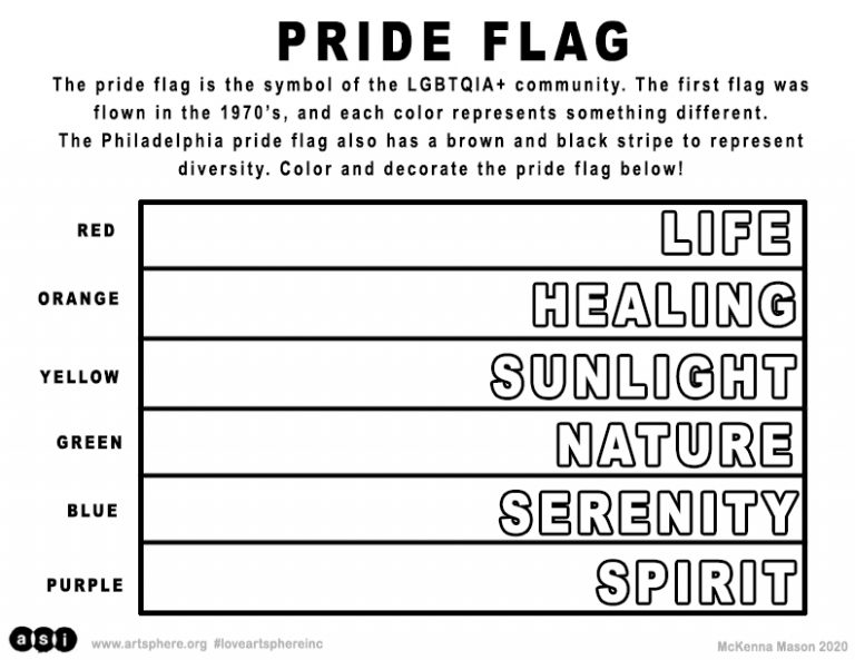 Pride month handouts art sphere inc