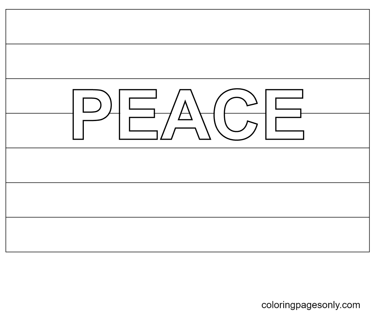International day of peace coloring pages printable for free download