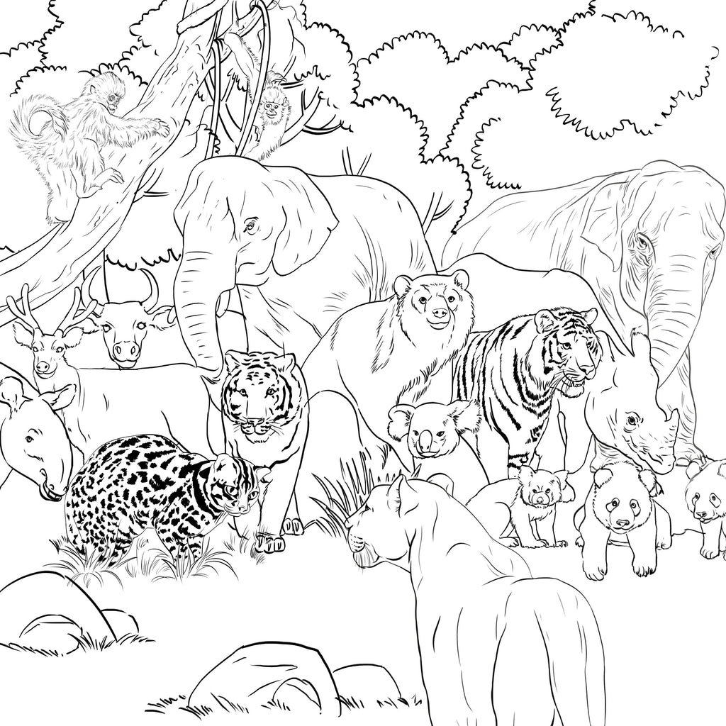 Panther pride download print color urbantoons inc