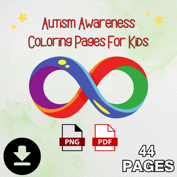Autism awareness coloring pages for kids