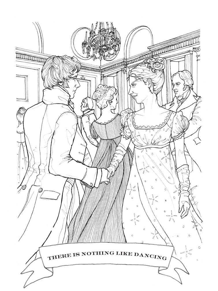 Jane austen coloring book