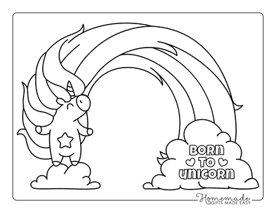 Rainbow coloring pages free printable pdfs