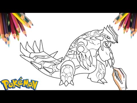 Coo desenhar o pokãon prial groudon how to draw prial groudon pokeon
