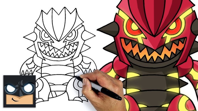 How to draw prial groudon pokeon drawing anials