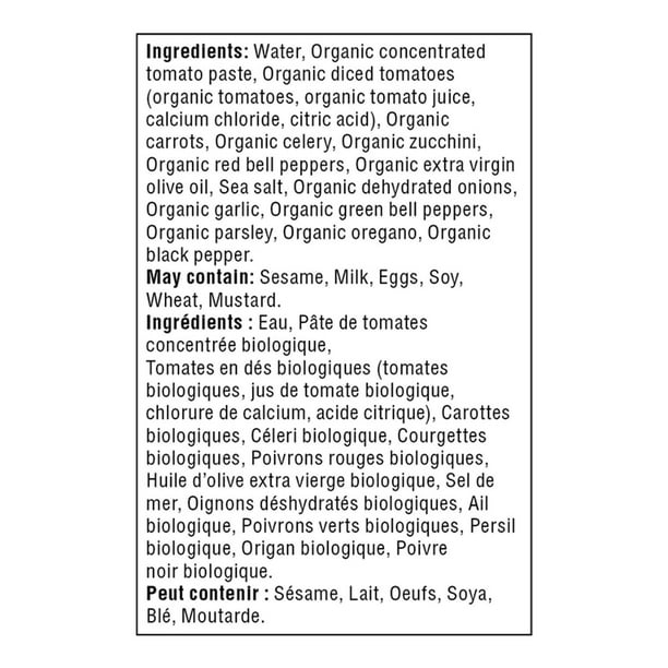 Great value organic primavera pasta sauce ml