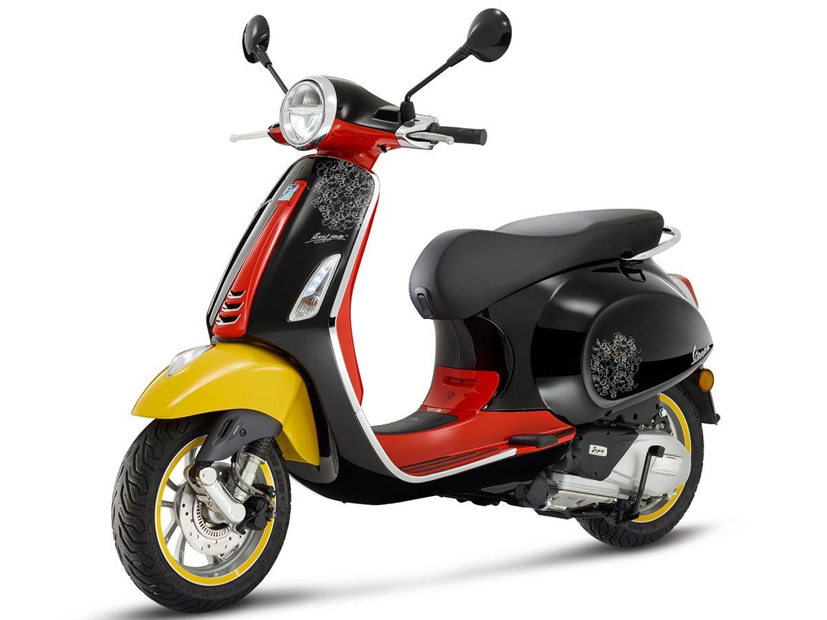 Vespa and disney collaborate announcing the mickey