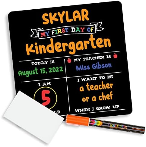First day of school board made in usa in x in
