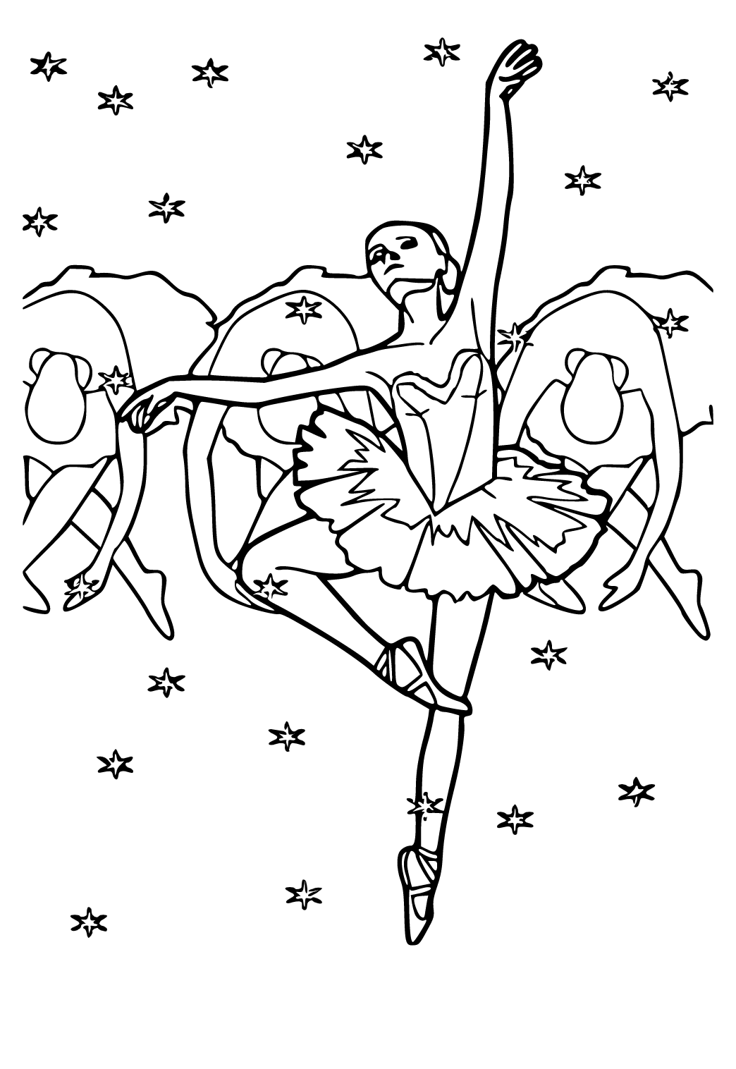 Dibujos de ballet para colorear descargar e imprimir colorear imãgenes