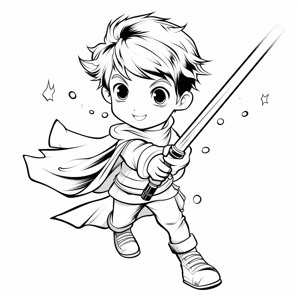 Light saber coloring pages