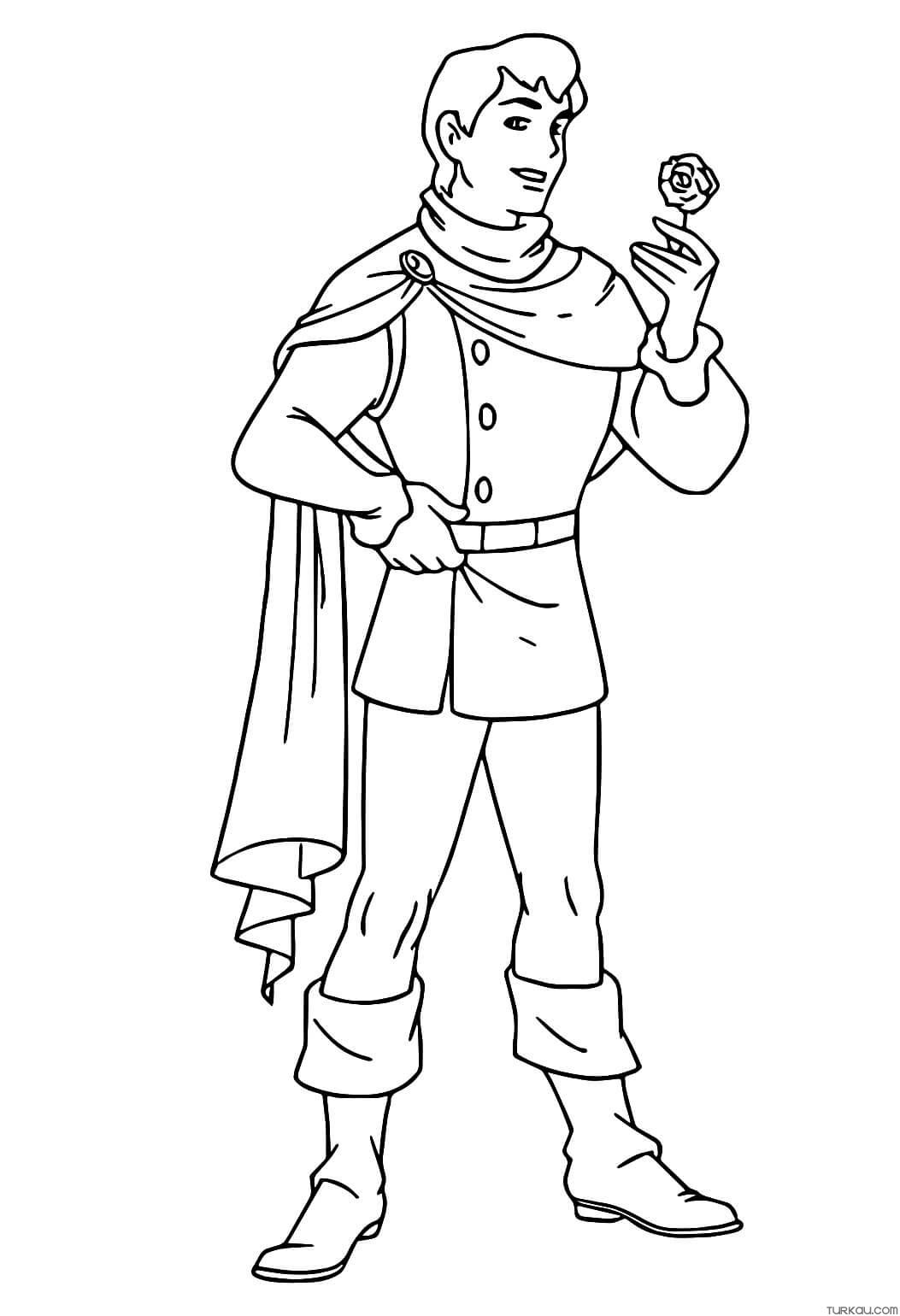 Prince coloring page