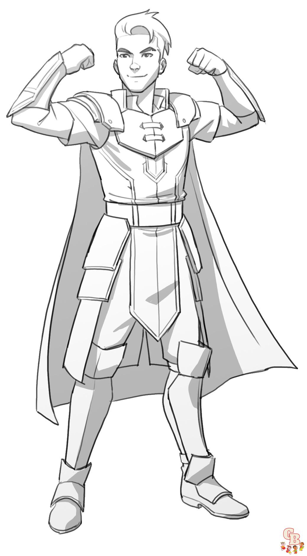 Dragon prince coloring pages