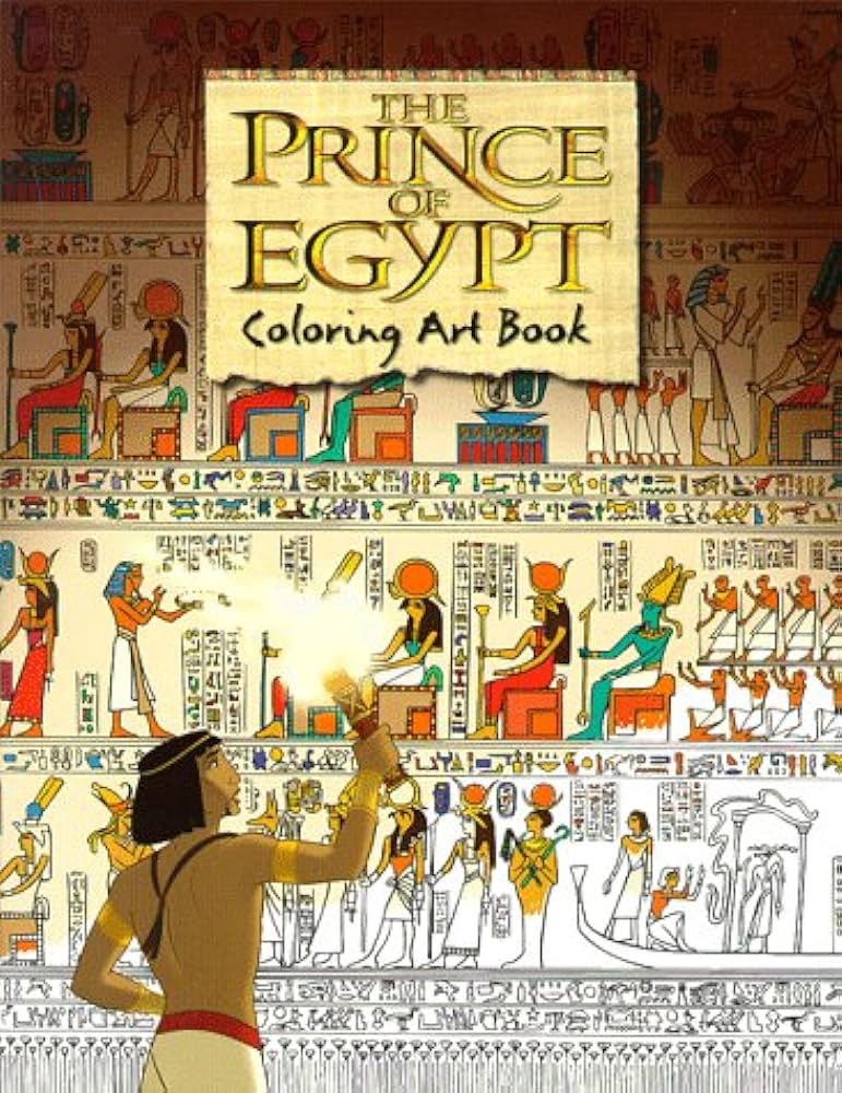The prince of egypt coloring art book dreamworks animated artsstudio books
