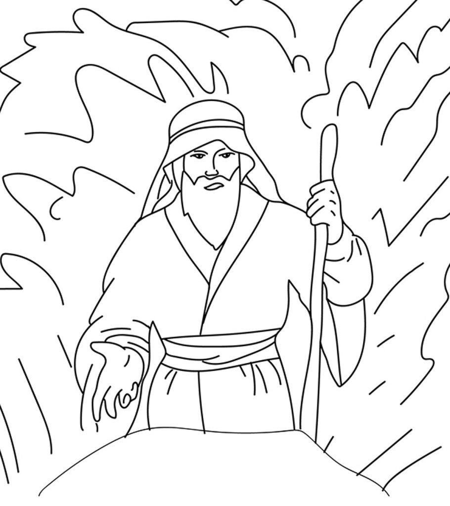 Moses coloring pages