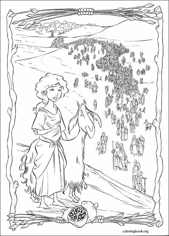 The prince of egypt coloring page