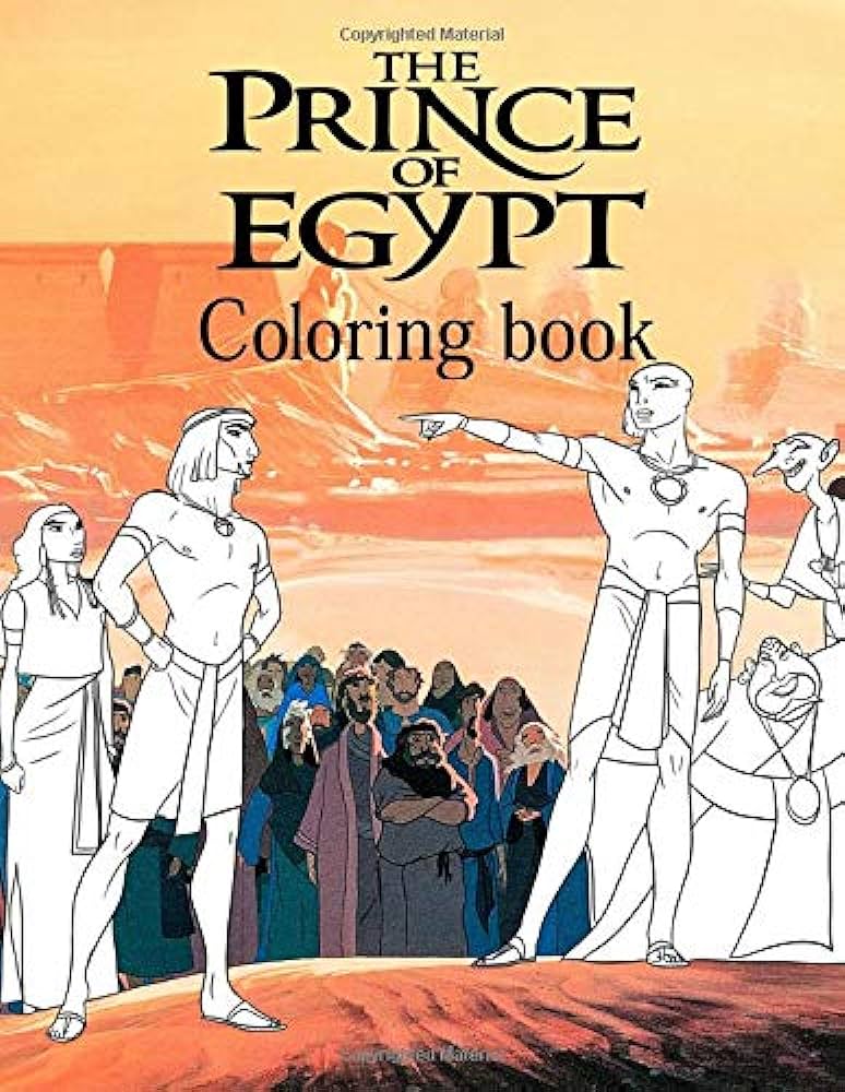 Prince of egypt coloring book coloring animated arts for adults kids relaxation creativity gift jones lee books