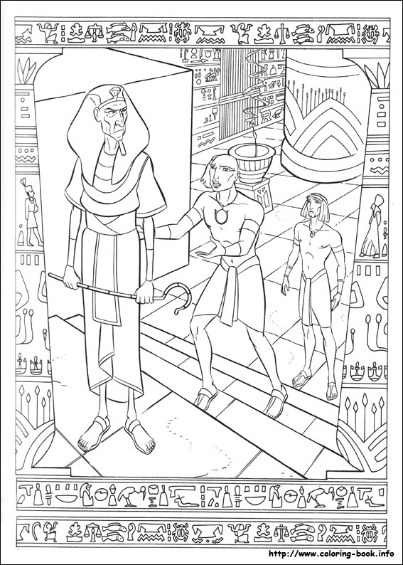 The prince of egypt coloring picture