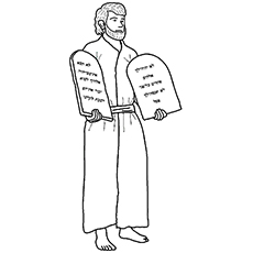 Moses coloring pages