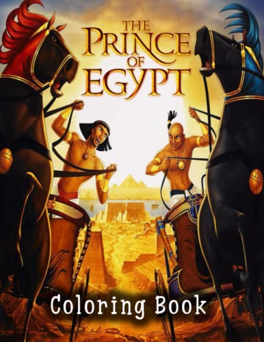 The prince of egypt coloring book great coloring book for kids and fans â giant pages with high quality images by anthony phillips