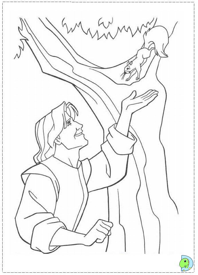 Pocahontas coloring page