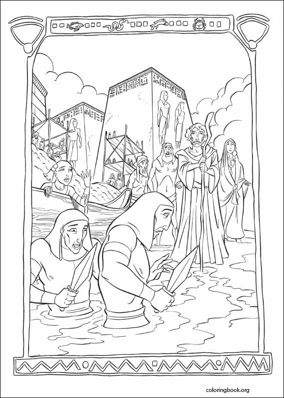 The prince of egypt coloring page