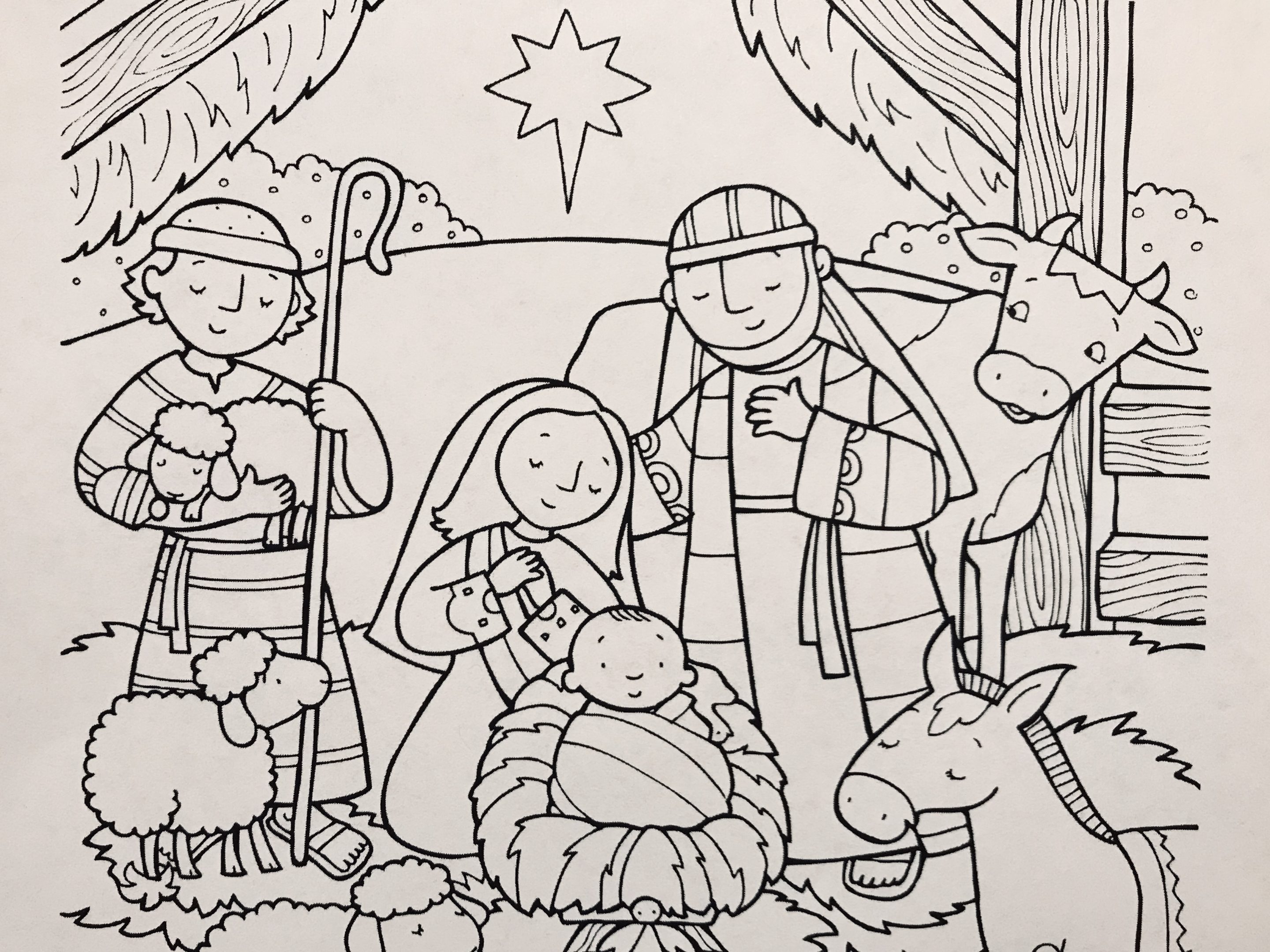 Making room advent color pages