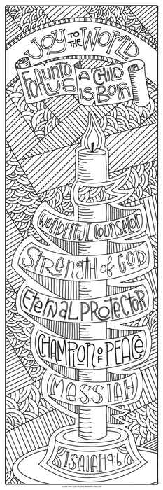 Names of the messiah coloring posters â illustrated ministry