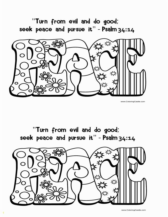 Inspired image of peace coloring pages