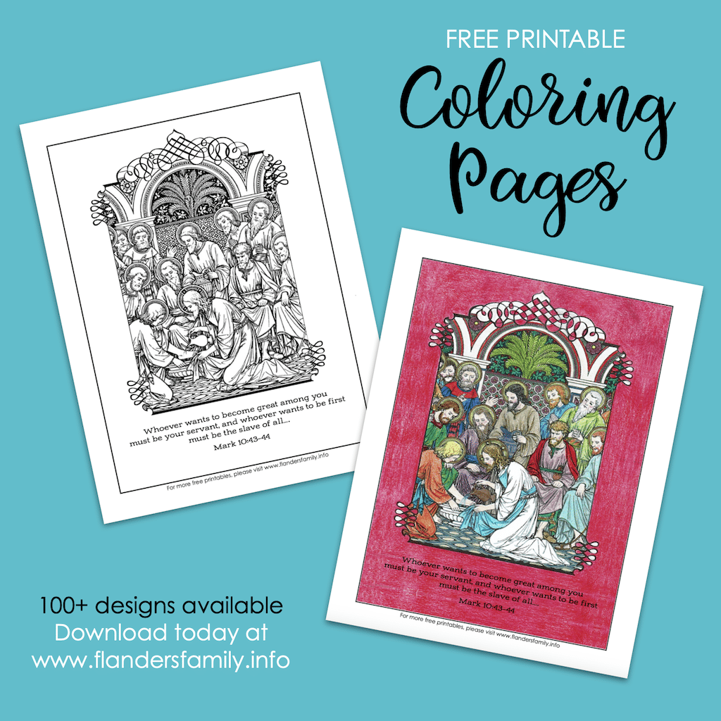 Servant of all coloring page