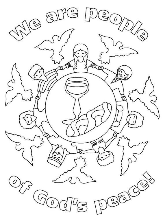Children peace coloring page bible coloring pages childrens church crafts coloring pages